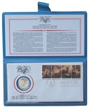US, 1976 Silver Proof Medallic First Day Cover FDC Certificate. Commemorating 1776 Independence Day