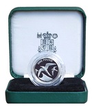 St. Helena & Ascension Islands, 1984 One Pound, Silver Piedfort Proof, Boxed aFDC Certificate missing & a little handled