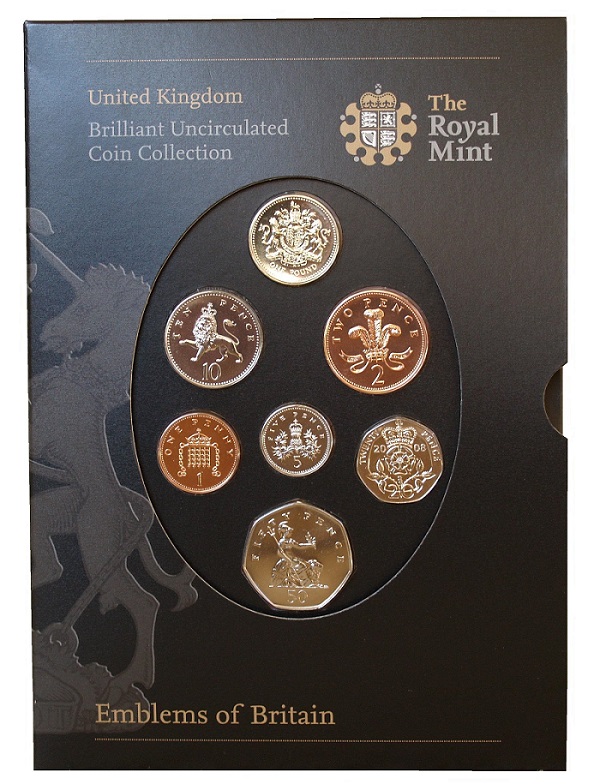 In Custom Oak Frame 2008-5 Coin Year Set Choice Brilliant Uncirculated 