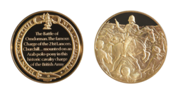 Anniversary of the Birth of Winston Churchill. Trustees Presentation Edition No. 4023 Gold on Sterling Silver. FDC