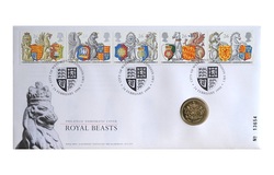 One Pound, 1998 Royal Mint Philatelic Numismatic Cover, Choice UNC