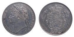 1820 Half crown, EF