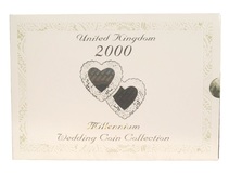 UK, 2000 Millennium wedding Coin Collection in Royal mint Folder, Choice UNC