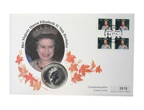 Canada, 1996 Five Dollars, 1ounce 0.999 Silver Maple Leaf, UNC Encased within a First Day Cover