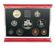 1996 Royal Mint Deluxe Red Leather Proof Year Collection & Certificate, FDC