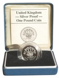 1986 UK, One Pound Standard Proof representing Northern Ireland, FDC