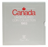 Canada, 1983 (6) coin collection in Mint folder packaged by the British Royal Mint, UNC