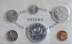 1965 Canada, Mint Sealed (6-Coins) Brilliant Uncirculated part (4) Coin Silver Collection