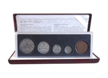 Canada, 1908-1998 silver (5) Coin Set in Sterling silver to commemorate the 90th Anniversary of The royal Canadian Mint