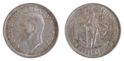 South Africa, 1950 Shilling, GVF+