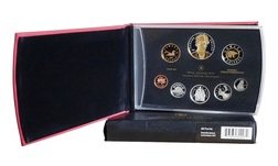 Canada, (8) Coin Year 2007 Proof Collection containing (6) Sterling Silver coins, with Certificate of Authenticity, FDC
