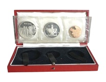Iceland, 1974 Silver Proof (3) coin Set, commemorating the 1100th Anniversary of the Settlement of Iceland