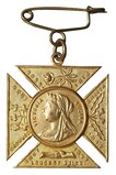 Queen Victoria; 1897 Medal Longest Reign 1837-1897.  Yellow Alloy. EF
