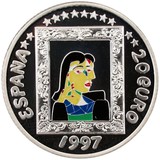 Spain, 20 EURO 1997 Standard Silver Proof FDC.
