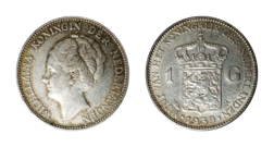 Netherlands, 1939 Silver 1 Gulden, VF