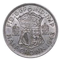 1943 Silver Half crowns