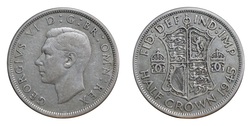 1945 George VI Silver Half crown, GF 64159