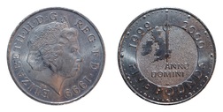 1999 £5 Five Pounds, 'Millennium' Cu-Ni, EF