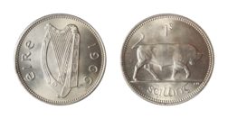 Ireland, 1966 Shilling, UNC
