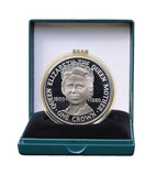 Isle of Man, 1988 One Crown Commemorating the Queen Mother's 80th Birthday, Cu-Ni Diamond Finish FDC