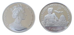 Isle of Man, 1 Crown 1998  'The Renaissance Quattrocento' Silver Proof in Capsule FDC