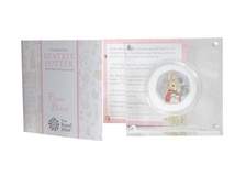 Beatrix Potter, 2018 'Flopsy Bunny' Silver Proof, Boxed as issue with Royal Mint Certificate FDC