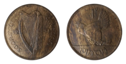 Ireland, 1931 Penny, EF streaky Lustre
