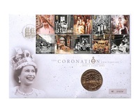 UK, 2003 Five Pounds £5 Brilliant Uncirculated, Royal Mint / Royal Mail Coin Cover