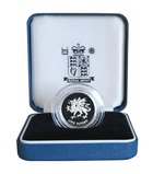 2000 UK, One Pound "Standard" Silver Proof FDC Boxed with Royal Mint Certificate of Authenticity.
