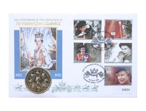 UK, 1993 Five Pounds, 'Anniversary Crown' First Day Coin Cover, Mercury Cover, UNC