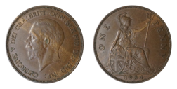 1934 Penny, GVF