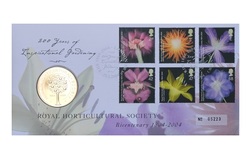 UK, 2004 Medallic Medal, Commemorating "THE ROYAL HORTICULTURAL SOCIETY" Issued by the Royal Mint.