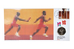 Fifty pence, 2012 Coin, Commemorating 'LONDON 2012 ATHLETICS' Issued by the Royal Mint