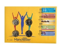 2002 Two Pounds (4) Coin 'Manchester Games'  Issued by the Royal Mint, in a First Day Cover