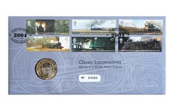 2004 Two Pounds, 'Classic Locomotives' issued by the Royal Mint, in a First Day Coin Cover.