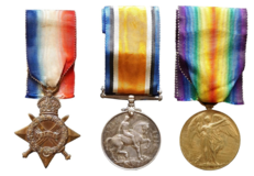 First World War, 1914-15 British Campaign Medal of The British Empire, awarded to PTE H Ghappell, EF to aUNC