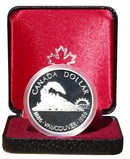 Canada, 1986 Dollar Silver Proof FDC 100th anniversary of the Transcontinental Railroad and Centenary of Vancouver