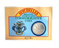 Seychelles, 20 Purees 1983 Uncirculated in Royal Mint Folder, EF