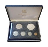 British Virgin Islands, 1974 Proof Coin Collection with Silver Dollar, Cased with Certificate FDC
