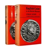 English Coins in the British Museum ANGLO SAXON Volumes 1 and 2 Hardback, virtually as issued