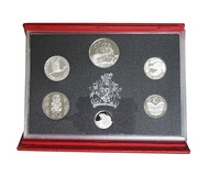 New Zealand, 1990 Proof Coin Collection, with silver, Cased with Royal Mint Certificate, FDC