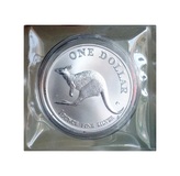 Australian, 1998 1 Ounce (0.999) Silver 'Kangaroo' Issued in Capsule within a pliofilm Packet, Choice UNC