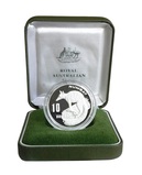 Australia, 1995 $10 Ten Dollars  Silver 'Piedfort Proof' Australia's Endagered Species, "The Numbat" Boxed with Certificate FDC