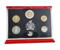 New Zealand, 1994 (6-coin) Proof Set, with Sterling silver outer ring on Fifty Cents, Choice Cased with Certificate
