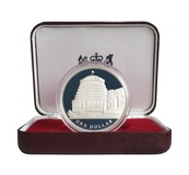 New Zealand, 1978 One dollar Silver Proof, Commeorating the 'New Parliament Building' Boxed FDC