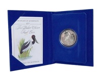 Australia, 10 Dollars 1991 'Birds of Australia' "JABIRU BIRD" Silver Proof Boxed with Certificate, FDC