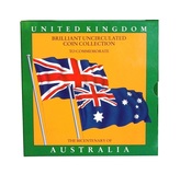 UK, 1988 Royal Mint sealed colour Year Folder, contains (7 coins ) Commemorating The Bicentenary of Australia