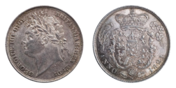1821 Shilling, aUNC
