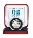 UK, 2000 Fifty Pence, "Piedfort” Silver Proof FDC. 150th Anniversary of the first public libraries Act.