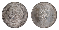 Mexico, 1968 Silver 25 Pesos, Summer Olympics - Mexico City, GVF